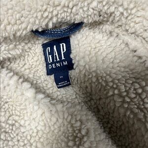 GAP Denim Cream Sherpa Jacket